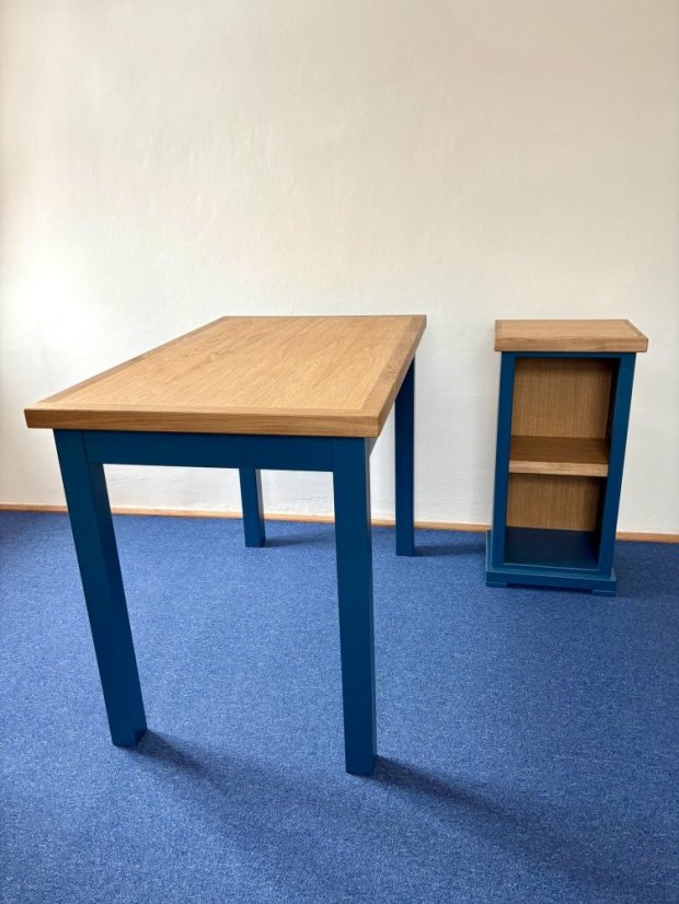 Jídelní stůl Classic Cube - Odstín: M436 Royal, Rozměry: 140 x 90 x 78