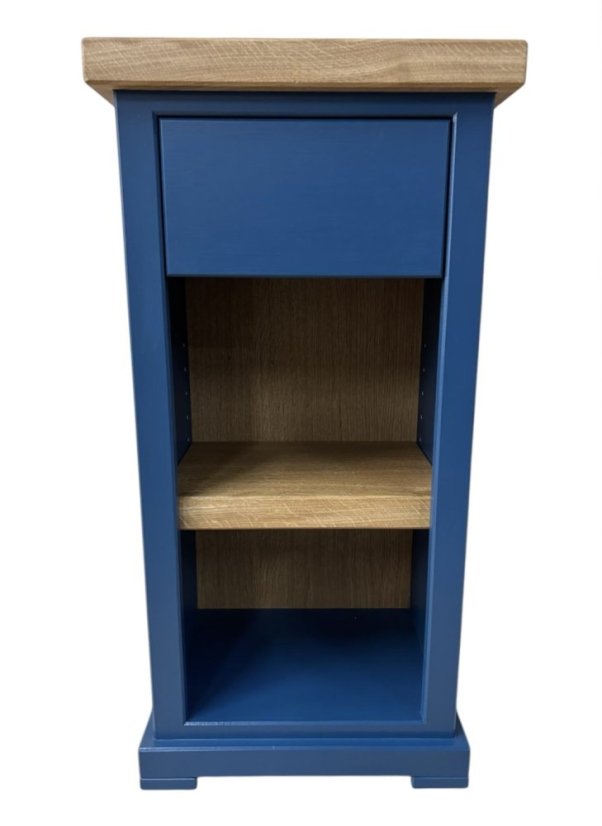 Odkládací stolek Classic Cube se zásuvkou - Odstín: M436 Royal