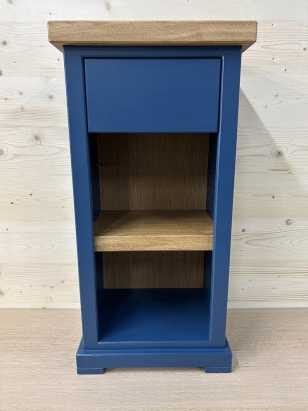 Odkládací stolek Classic Cube se zásuvkou - Odstín: X499 - Antracit