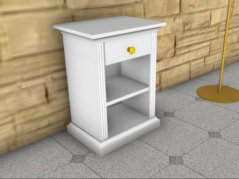 Noční stolek Victorian z masivního dřeva