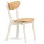 Židle Scandi bílá/černá - dub - Barva: bílá