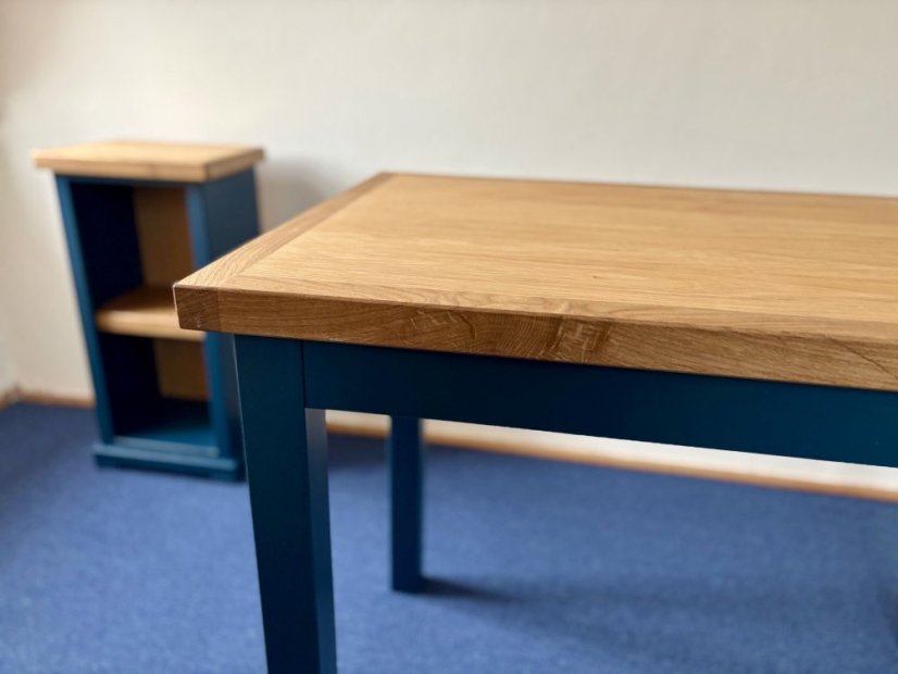 Jídelní stůl Classic Cube - Odstín: M436 Royal, Rozměry: 140 x 90 x 78